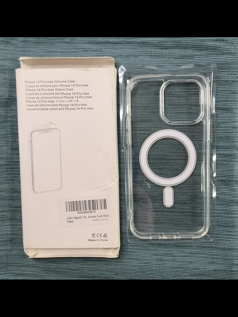 i-Phone 14 Pro Max Magnetic Clear Bumper Cover - Transparent